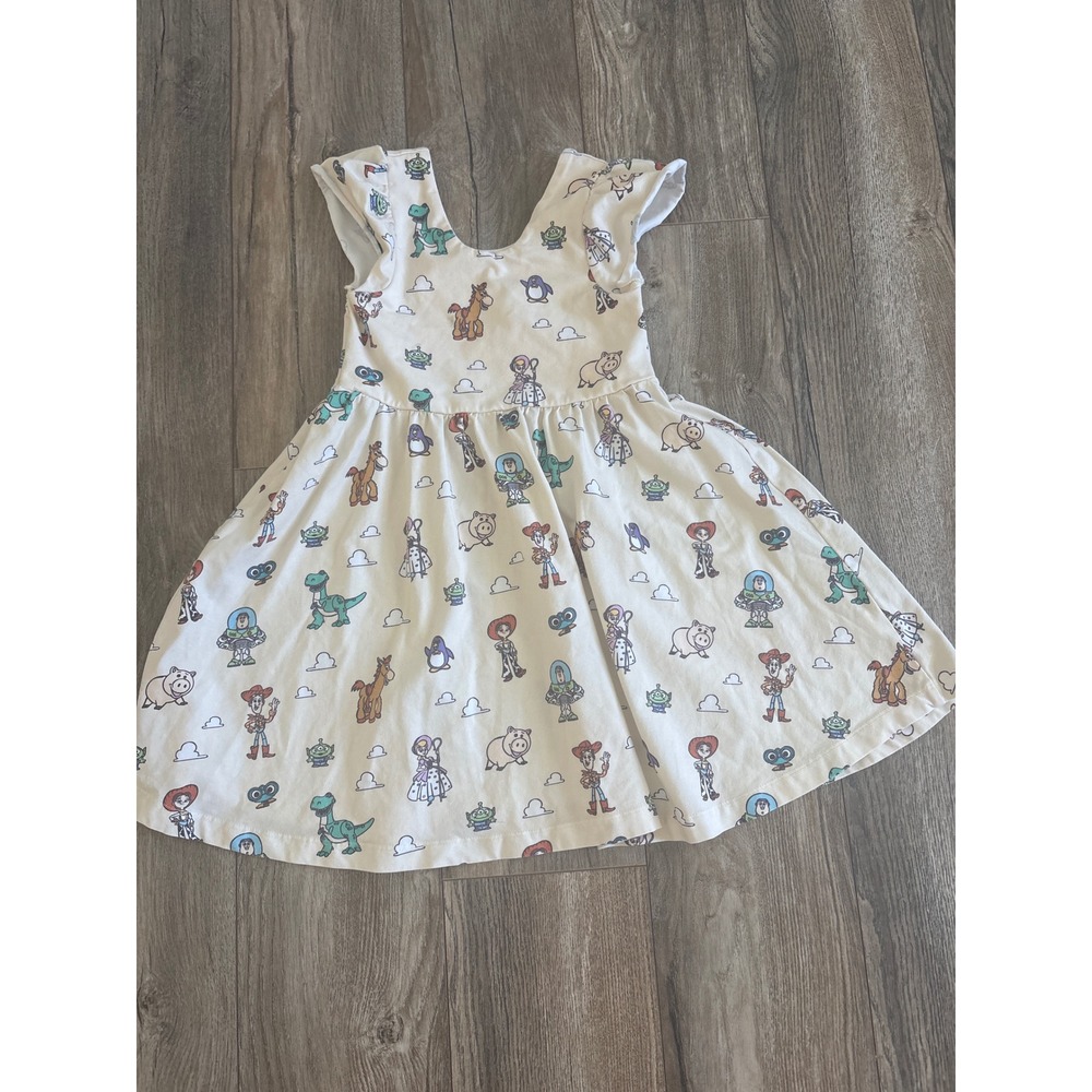 Monica + Andy Disney Toy Story Dress Girls 5T Character Print Organic Cotton - Picture 2 of 4